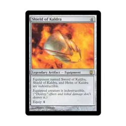WOTC MtG Darksteel Shield of Kaldra (R) VG- - Image 1