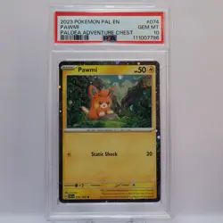 Pokemon TCG - Pawmi 074/193 Paldea Evolved Cosmos Holo Promo - PSA 10 GEM MT - Image 2