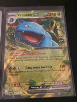 BULBASAUR IVYSAUR VENUSAUR SET Pokemon 151 Holo Complete Evolution Pokemon TCG - Image 4