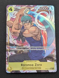 Roronoa Zoro Op15-113 SR Alt Art English One Piece TCG - Image 1