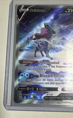 Suicune v Crown Zenith Galarian Gallery Holo Ultra Rare Card GG38 GG70 NM - Image 2