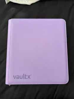 Vault X - 12 Pocket Trading Card Zip Binder Just Purple - Image 1
