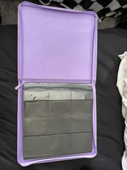 Vault X - 12 Pocket Trading Card Zip Binder Just Purple - Image 2