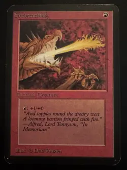 Firebreathing—ALPHA (1993) Magic The Gathering (ID PV51) - Image 1
