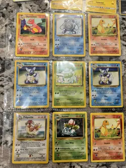 Binder Full 89 Pokemon Cards WOTC Vintage HOLO/ Rev Collection Lot MP/HP - Image 3