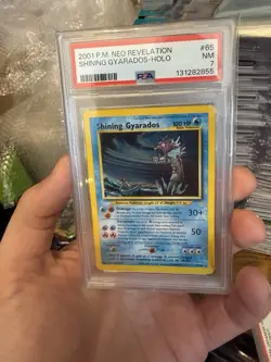 Pokemon Shining Gyarados Neo Revelation Unlimited Holo Secret Rare #65 PSA 7 - Image 1