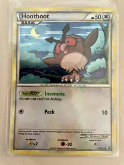 Pokemon TCG Hoothoot (HGSS Promo 5) HeartGold & SoulSilver LP - Image 1