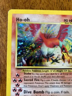 Pokemon Ho-Oh Double Holo Neo Revelation 7/64 - Image 3