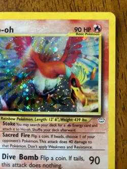 Pokemon Ho-Oh Double Holo Neo Revelation 7/64 - Image 4