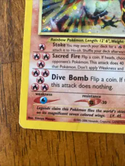 Pokemon Ho-Oh Double Holo Neo Revelation 7/64 - Image 5