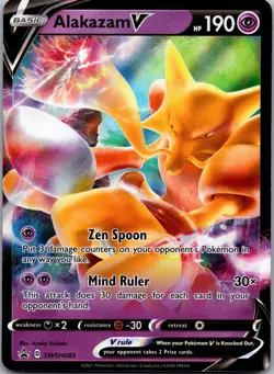 Alakazam V SWSH083 Holo Promo Sword & Shield Promo Holo Near Mint - Image 1
