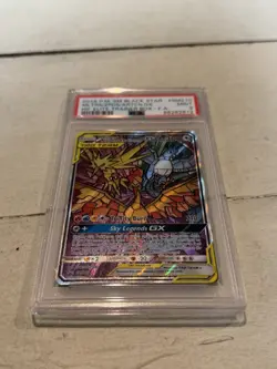Pokemon TCG Stained Glass Bird Trio Moltres, Zapdos, Articuno Promo SM210 PSA 9 - Image 2