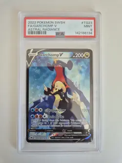 PSA 9 Garchomp V TG23/TG30 Astral Radiance Ultra Rare Holo Pokemon Card MINT - Image 1