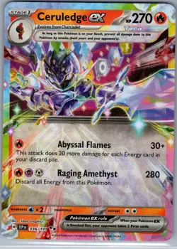Ceruledge ex 036/191 SV08: Surging Sparks - Pokemon Card - NM - Image 1
