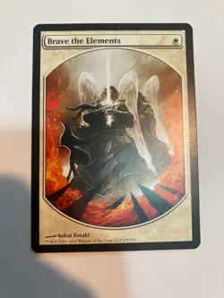 Brave The Elements Textless Player Rewards Promo Magic MTG Near Mint NM - Image 1