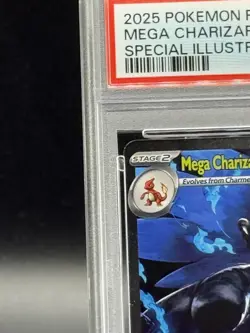 Pokemon 2025 Mega Charizard X ex # 125/094 SIR Phantasmal Flames PSA 9 Mint - Image 5
