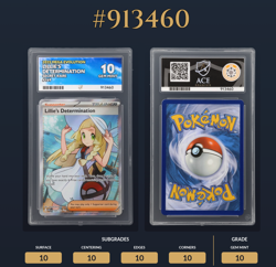 Pokemon TCG - Lillie's Determination - Mega Evolution - 169/132 Ace 10 Perf Sub - Image 1