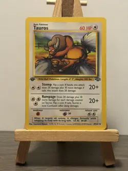 Tauros 47/64 1st Edition Jungle WOTC Vintage Pokemon - Image 1