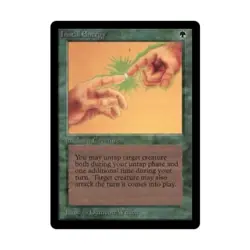WOTC MtG Beta Instill Energy (U) EX - Image 1