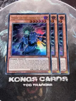 MZMU-EN003 Stare of the Snake Hair X3 Ultra Rare Yu-Gi-Oh! NEW PLAYSET - Image 1