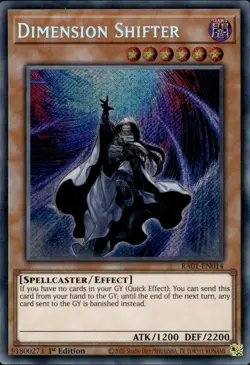 Dimension Shifter - Secret Rare 1st Edition RA01-EN014 - LP - YuGiOh - Image 1