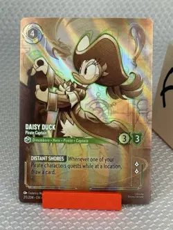 DISNEY Lorcana Daisy Duck - Pirate Captain 211/204 ENCHANTED 💛 - Image 2