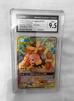 Pokemon CGC 9.5 Mega Lopunny & Jigglypuff 226/236 Cosmic Eclipse Pokemon Card - Image 3
