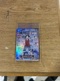 Bandai Namco One Piece Card Game Monkey D. Luffy US Voyage Holo ST13-001 - Image 3