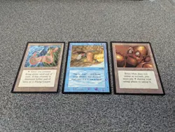 Lot of 3 MTG Arabian Nights Cards ~ Flying Carpet ~ Sinbad ~ Brass Man - Image 1