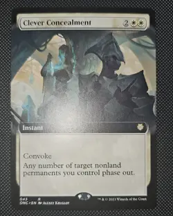 MTG EXTENDED ART Clever Concealment 043 Rare NM - Image 1
