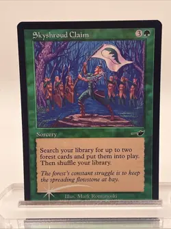 Skyshroud Claim FOIL Nemesis Near Mint Never Played Magic The Gathering Mtg - Image 1