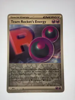 182/182 TEAM ROCKET'S ENERGY REVERSE HOLO DESTINED RIVALS POKEMON CARD NM - Image 1