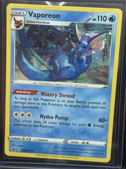 Pokemon Vaporeon SWSH072 Sword & Shield Promo Holo Black Star - Image 1