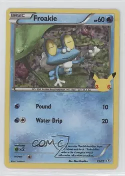 Froakie Confetti Holo Pokemon Sword & Shield McDonald's Collection #22 - Image 1