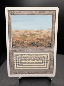 MTG Revised Scrubland Regular Rare Dual Land Vintage 1994 LP! - Image 1
