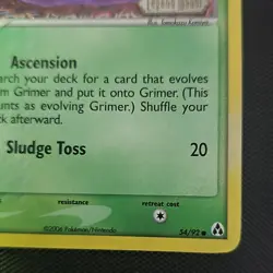 Pokemon Grimer 54/92 Legend Maker Reverse Holo Common Basic 2006 - Image 4