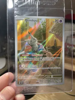 Pokemon Mimikyu SVP 075 Sealed *NM Paldean Fates Full Art Holo Black Star Promo - Image 1