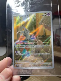 Pokemon Mimikyu SVP 075 Sealed *NM Paldean Fates Full Art Holo Black Star Promo - Image 2