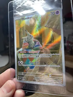 Pokemon Mimikyu SVP 075 Sealed *NM Paldean Fates Full Art Holo Black Star Promo - Image 3