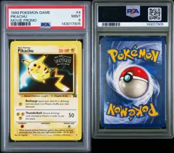 1999 POKEMON GAME MOVIE PROMO #4 PIKACHU PSA 9 Fresh Slab Free Shipping - Image 3