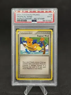 PSA 9 - Tropical Wind - 026 - 2004 World Black Star Promo - Pokemon TCG - Image 1