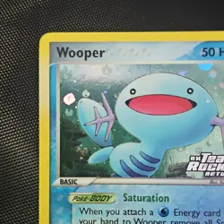 Pokemon Wooper 81/109 Team Rocket Stamped Returns Reverse Holo - Image 2