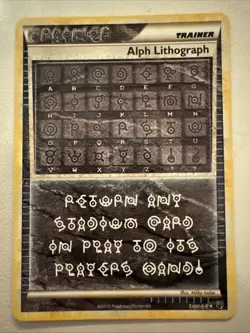 Pokemon TCG Alph Lithograph THREE Undaunted Rare Secret Trainer - Image 1