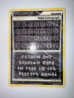 Pokemon TCG Alph Lithograph THREE Undaunted Rare Secret Trainer - Image 3