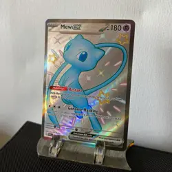 Pokemon TCG Mew ex SV: Paldean Fates Shiny Ultra Rare Holo 216/091 180 HP EX - Image 1