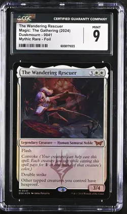 THE WANDERING RESCUER Duskmourn Foil Mythic CGC 9 MTG EDH - Image 1