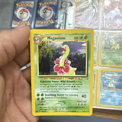 Pokemon Meganium 11/111 Neo Genesis Holo Rare 100 HP Unlimited English Card - Image 1