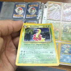 Pokemon Meganium 11/111 Neo Genesis Holo Rare 100 HP Unlimited English Card - Image 2