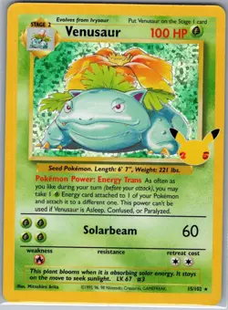 Venusaur 15/102 Celebrations: Classic Collection - Pokemon Card - NM - Image 1