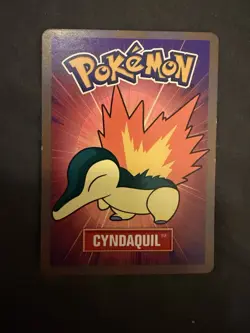 2000 Pokemon Card CYNDAQUIL Betty Crocker Fruit Roll-Up Official Nintendo Promo - Image 1